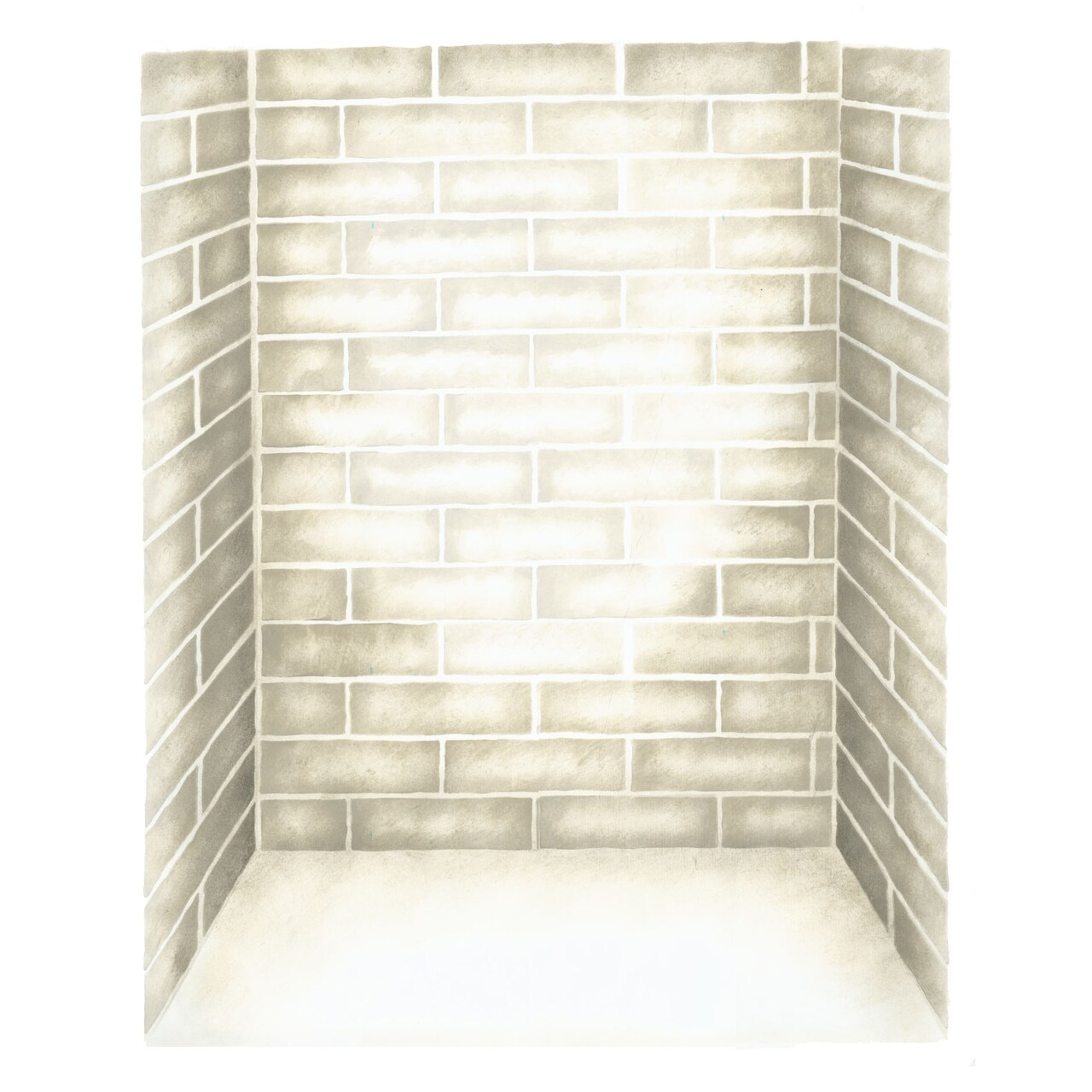 Brick Fireplace Insert Wall Stencil | 2681 by Designer Stencils | Reusable Stencils for Painting |